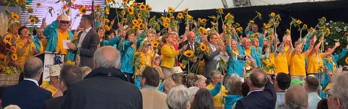 Ein abwechslungsreiches Programm präsentierte das Tal X bei der Spatenübergabe in Balingen. 