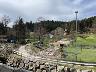 Xentrum - die zentrale Veranstaltungsfläche in Friedrichstal entsteht auf dem Sportplatz