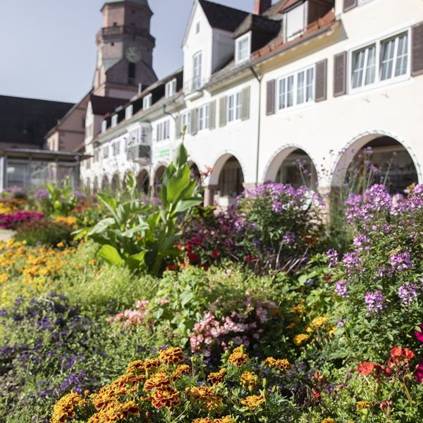 Sommer auf dem Marktplatz in Freudenstadt