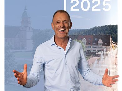 Auf dem Bild ist Hardy Hermann, der neue Gartenschaubotschafter zu sehen. 