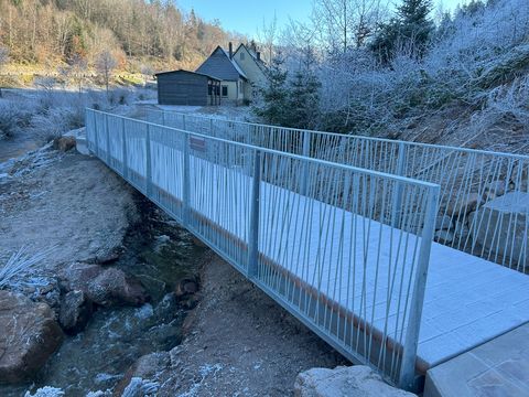 Neue Brücke an der alten Tuchwalke in Christophstal